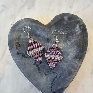 Handmade Seed Bead Earrings